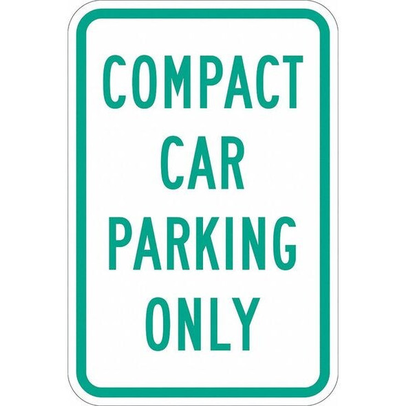 Lyle Compact Car Parking Sign,18" x 12, T1-1036-DG_12x18 T1-1036-DG_12x18