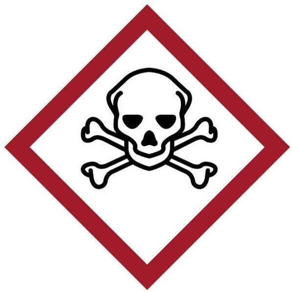 Brady Label,GHS Severe Toxic,Vinyl,39/Sheet 118845