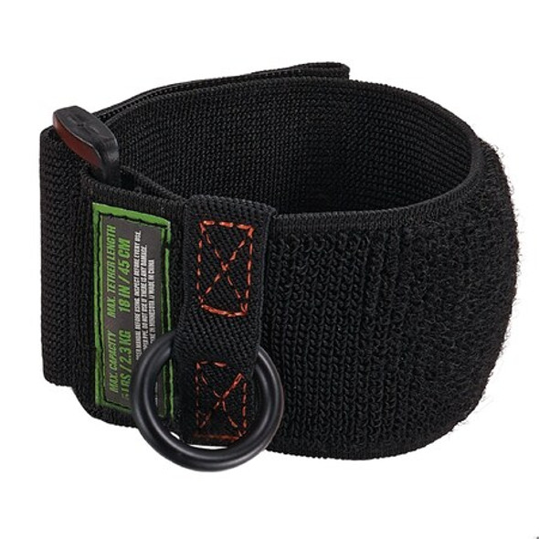 Ergodyne Tool Wristband, D-Ring Anchor, Black 3123