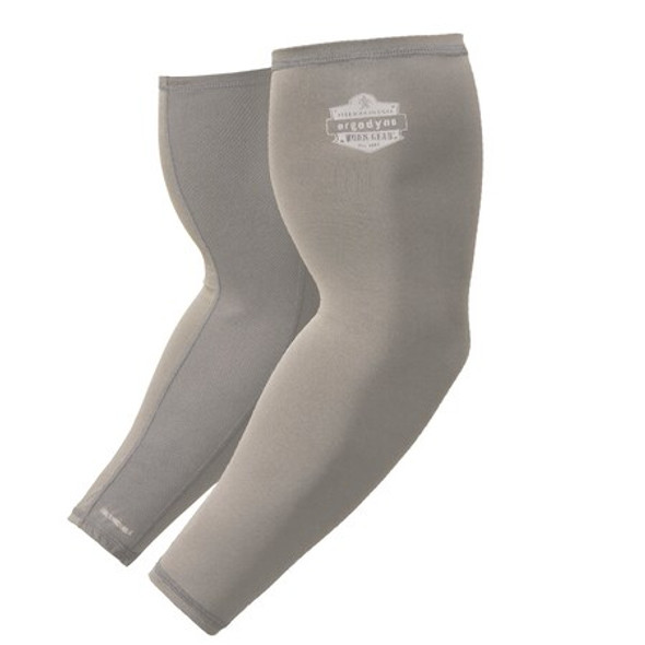 Ergodyne 2XL Gray Cooling Arm Sleeves Performance Knit Pair 6690