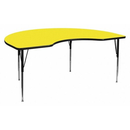 Kidney Activity Table, Laminate, Yellow