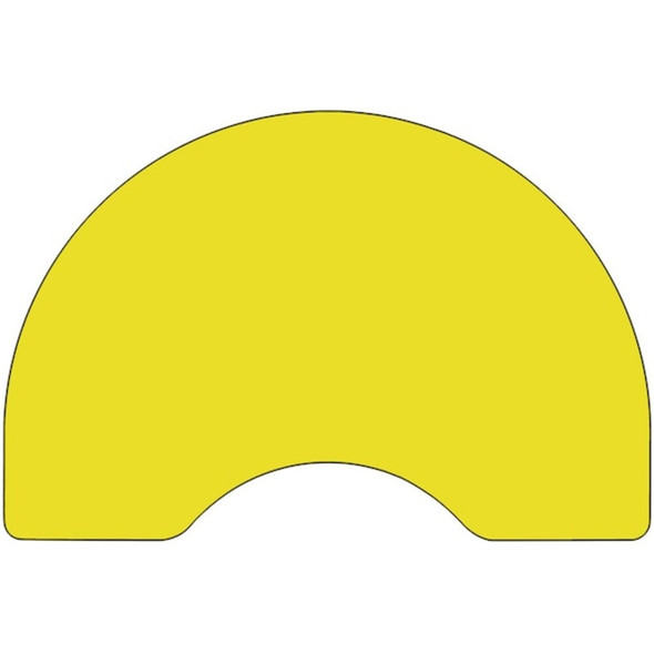 Kidney Activity Table, Laminate, Yellow  XU-A4896-KIDNY-YEL-H-A-GG