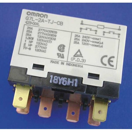 E-Bracket, Enclosed Power Relay, Square, 30 A, 6 Pins, Quick Connect