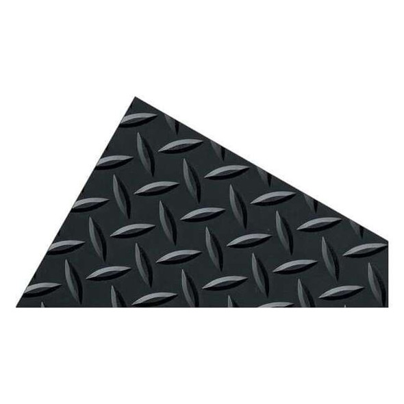 Notrax Black Switchboard Runner, 1/4 in Thick, Vinyl 831C0048BL