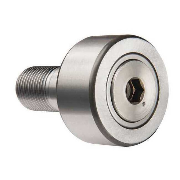 Double Sealed Track Roller, Crowned Stud, Alloy Steel, 35 mm Dia, 18 mm Wd