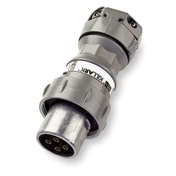 Hubbell Killark Pin and Sleeve Plug,60 A,Gray,3Pl VP6375