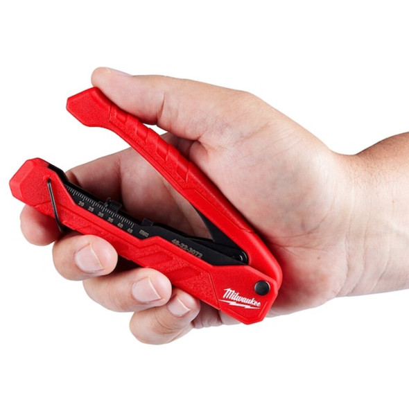 Milwaukee Tool Coax Crimper,Metal,4 3-4 in L,0.38 lb 48-22-3072