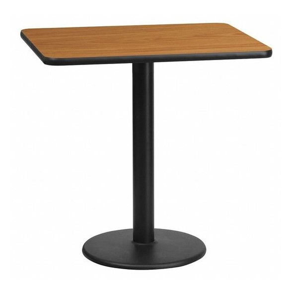 Rectangle Natural Laminate Table, Laminate Top, Wood Grain