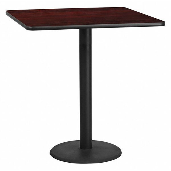 Square Laminate Table, Laminate Top, Wood Grain