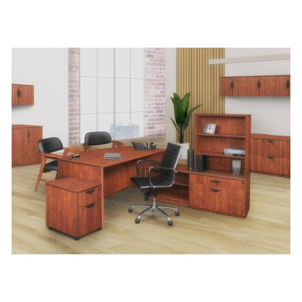 15.5 W Storage > Pedestal Desk Drawers > Legacy Pedestals, Cherry,  15.5