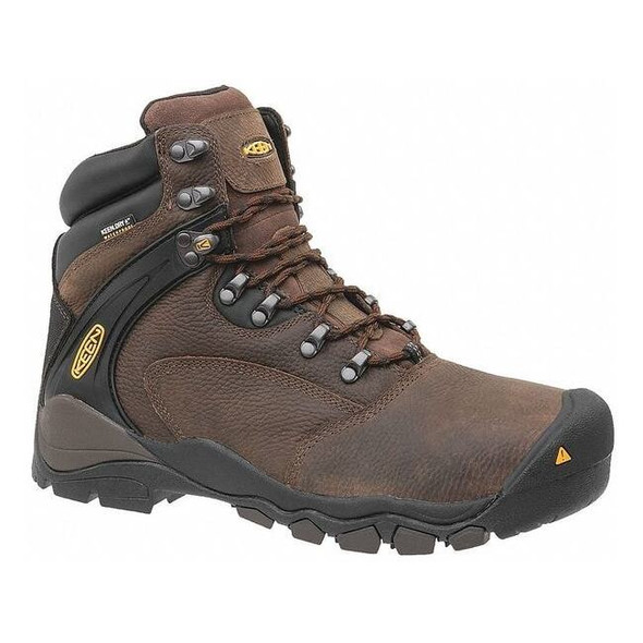 Keen Men's 6-Inch Work Boot, 14 EE, Steel Toe, 6 in H, Brown, 1015401 1015401