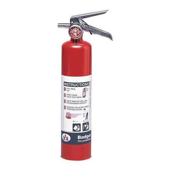 Fire Extinguisher, 2.8 lb Capacity, Class BC ,UL Rating10B:C ,Sodium Bicarbonate