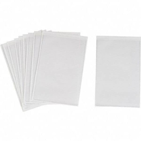Brady Shop Envelope, Vinyl, 8 1/2 in H x 5 1/2 in W, Clear, 10 PK 81772