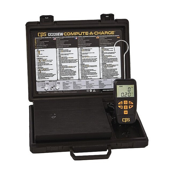 Cps Products Charging Scale, 220 lb Max, LCD CC220EW