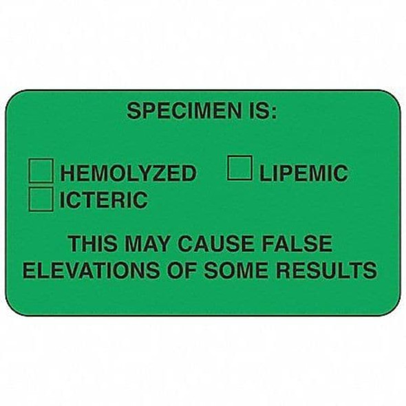 Roll Products Label,3/8 In. H,1-1/2 In. W,PK1000, 141496 141496