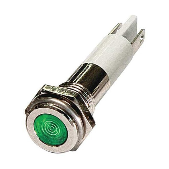 Manufacturer Varies Flush Panel Light, Green, 12 V DC 24M062