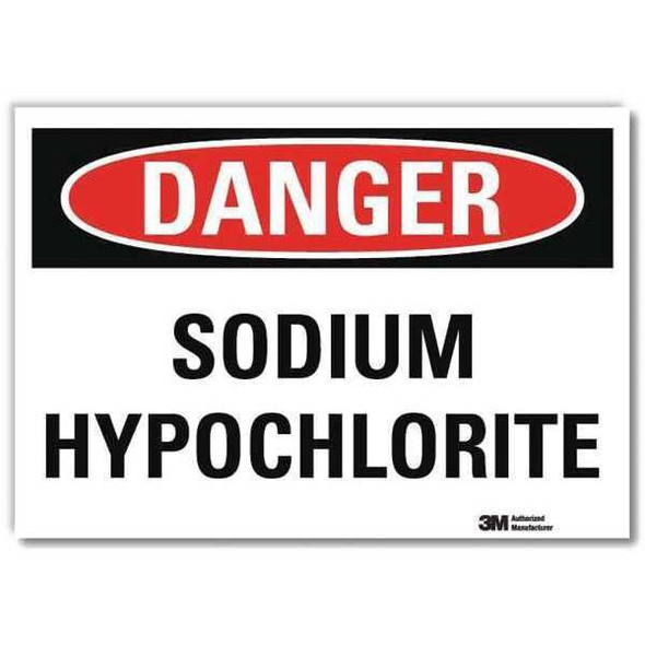 Danger Sign, 7 in H, 10 in W,Vertical Rectangle, English, U3-1985-RD_10X7