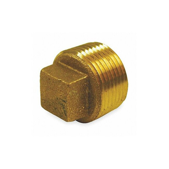 Manufacturer Varies Cored Plug, Red Brass, 1 1/4 in, MNPT 1VFR9
