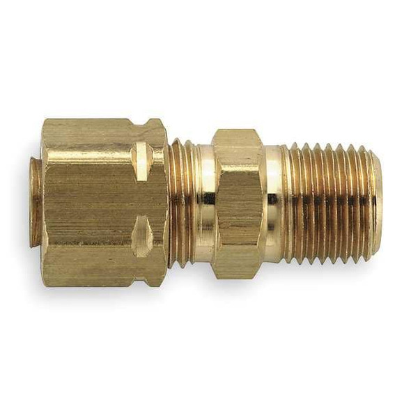Parker 1/2" Compression x MNPT Brass Connector 25PK 68CA-8-8