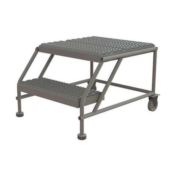 Tri-Arc Mobile Work Platform,2 Step,Steel,20" WLWP022424