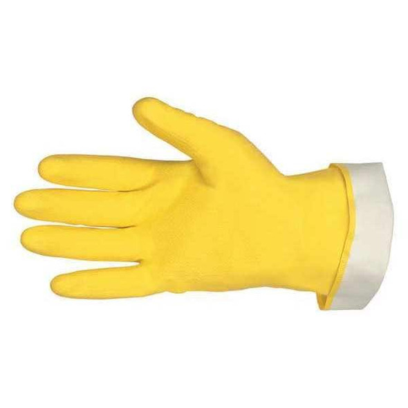5299 Chemical Resistant Gloves, Natural Rubber Latex, 12 in L, 18 mil, Yellow, XL, 12 PK