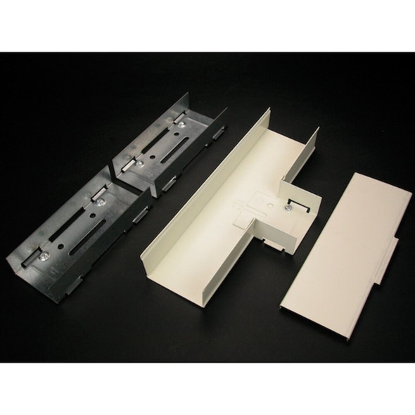 Tee Raceway, 3000 Series, 1 Channel, 4-1-2 in W, 1.47 in H, 10-1-4 in L, Ivory  V3015E