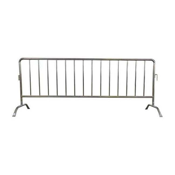 Manufacturer Varies Crowd Control Barrier, Silver, No Legend, Zinc Plated 31DW16