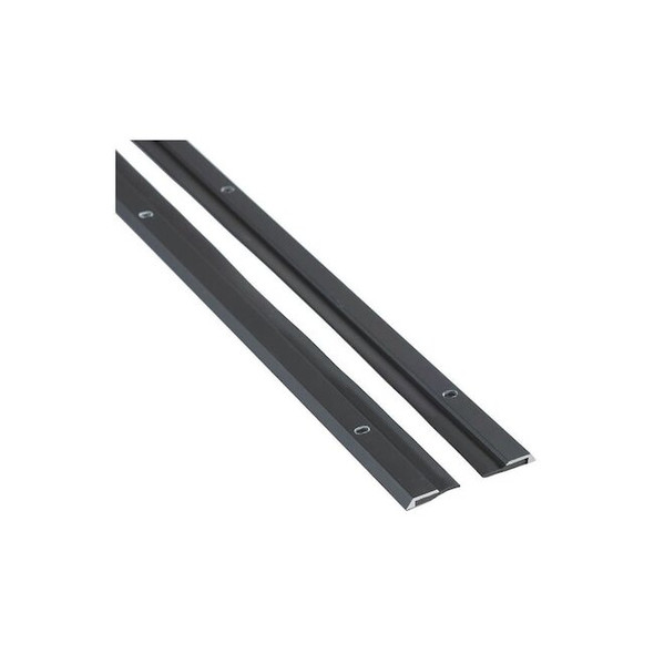National Guard Astragal, Black, Aluminum, 7 ft L, PK2 115NDKB-84x2