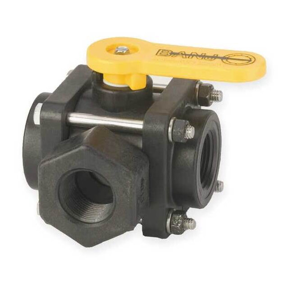 Banjo 1" FNPT Polypropylene Ball Valve 3-Way Union V100SL
