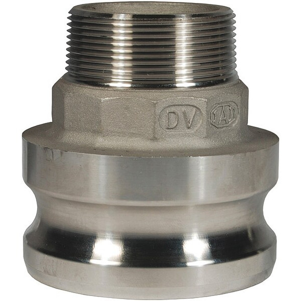 Dixon Cam and Groove Adapter,1-1/2", 2",SS 2015-F-SS