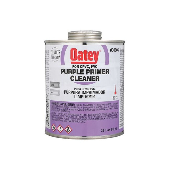 Oatey Purple Primer,Cleaner,32 oz. 30806