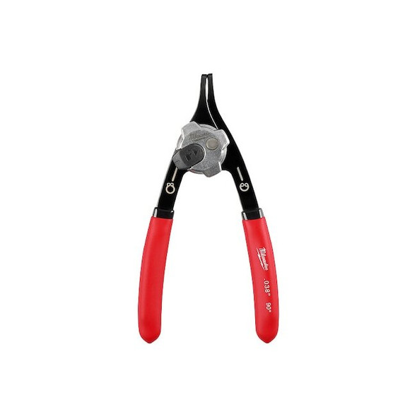 Milwaukee Tool Retaining Ring Plier,0.038" Tip Diameter 48-22-6532
