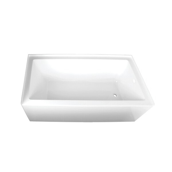 VTAP603222R 60" Acrylic Alcove Tub,w/, 60" L, 32" W, White, Acrylic, Right