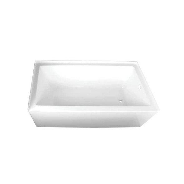 VTAP603222R 60" Acrylic Alcove Tub,w/, 60" L, 32" W, White, Acrylic, Right