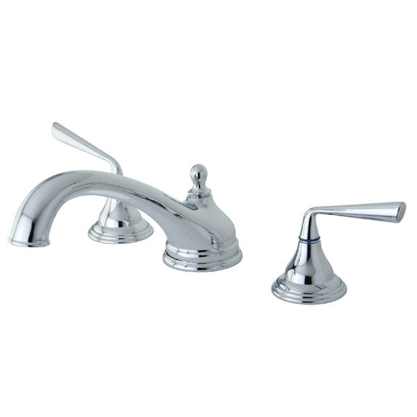 Kingston Brass Roman Tub Faucet, Polished Chrome, Deck Mount KS5531ZL