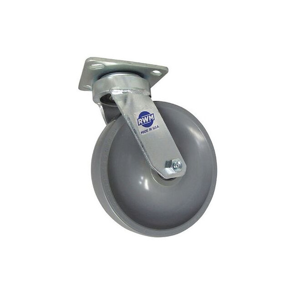 Rwm Maint Free Swivel,5x2" Rubber Wheel 48-SWB-0520-S
