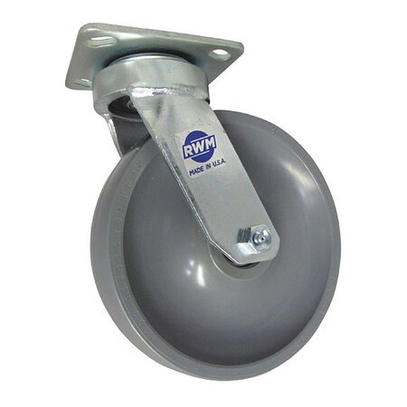 Rwm Maint Free Swivel,5x2" Rubber Wheel 48-SWB-0520-S