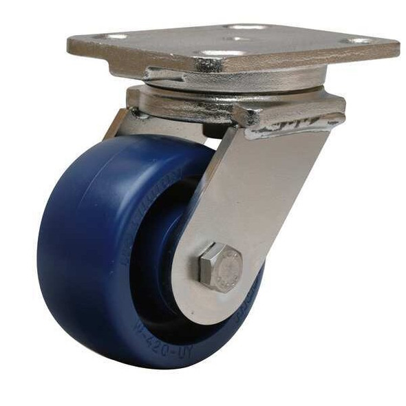 Hamilton Plate Caster,Swivel,Polyurethane,5 5/8"H S-WHS-4UYSB