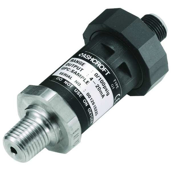 Ashcroft Pressure Transducer,Range 0 to 300 psi, G17M0242EW300#