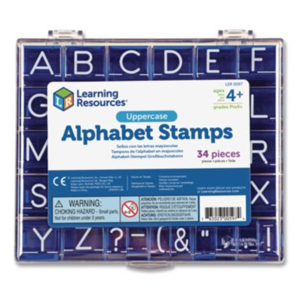 Learning Resources® Uppercase Alphabet Stamps, 1", 34 Stamps LER0597