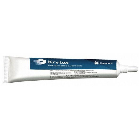 Krytox 2 oz., Tube, Synthetic, White GPL-407