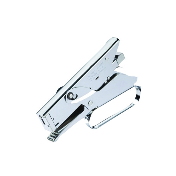 Plier-Type Stapler, 150 Cartridge Capacity, Durable Chrome Finish