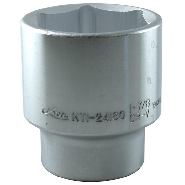 K-Tool International Socket,Chrome,Stan,6 pt.,3/4"Dr,1-7/8" KTI-24160