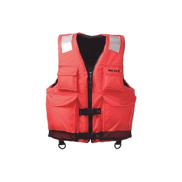 Kent Safety Life Jacket,S/M,15.5lb,Foam,Orange 150200-200-030-23