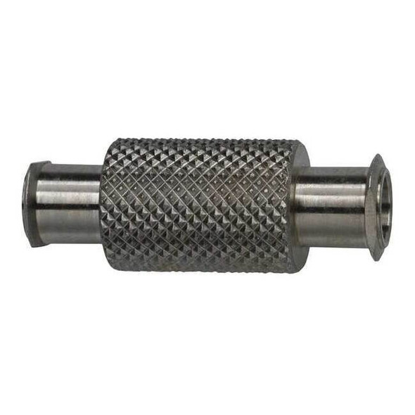 Female Luer Lock to Female Luer Lock, Female, 316 stainless steel, Silver