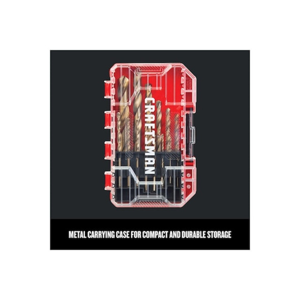 Craftsman Jobber Drill Bit Set,Split Point,14 Bits CMAM2214