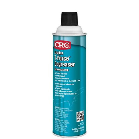 Aviation T-Force Degreaser, 20 oz Aerosol Can, Ready To Use, Solvent Based