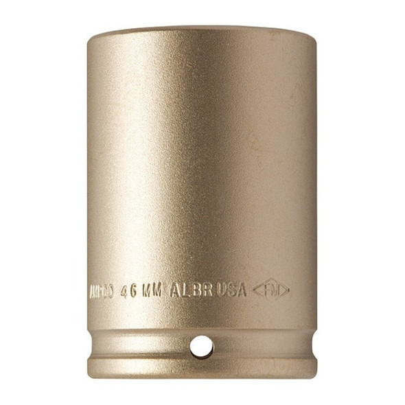 1-2 in Drive Impact Socket 1 7-16 in Size Hex Deep Depth, Natural  DWI-1/2D1-7/16
