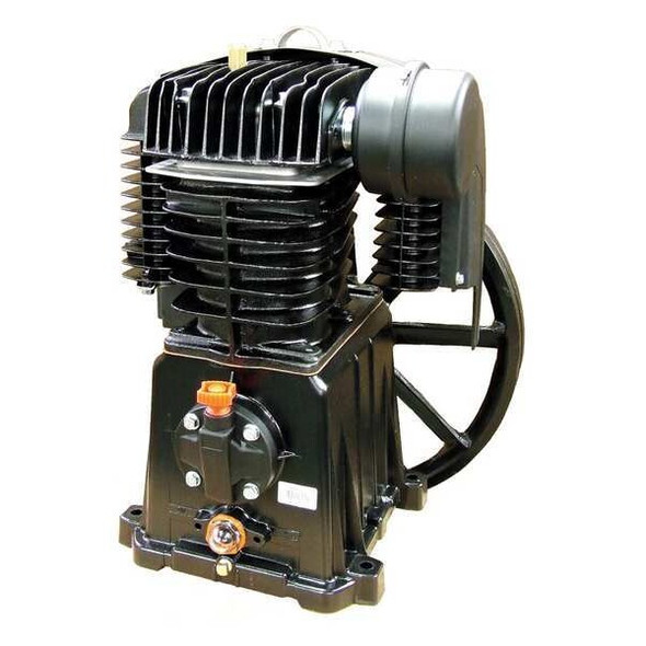 Air Compressor Pump, 5 hp, 7 1/2 hp, 2 Stage, 45 fl oz Oil Capacity, 2 Cylinder