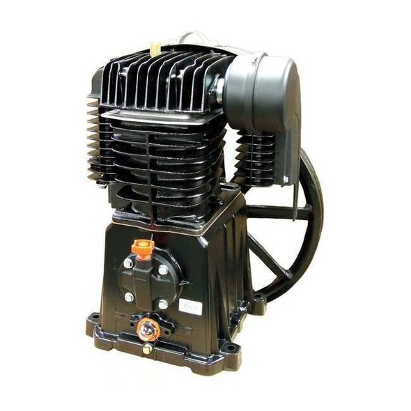 Air Compressor Pump, 5 hp, 7 1/2 hp, 2 Stage, 45 fl oz Oil Capacity, 2 Cylinder